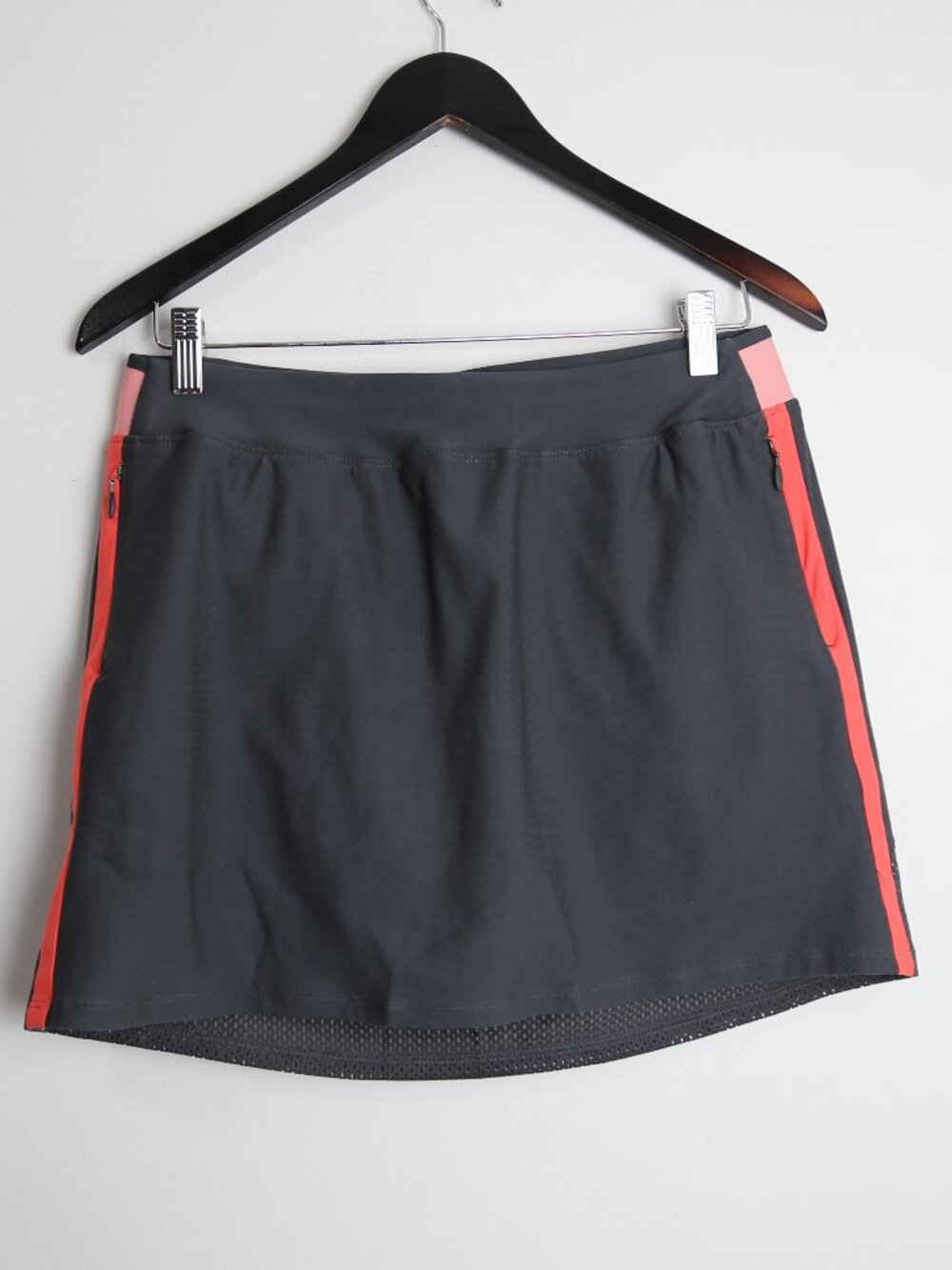 Under Armour Links Knit Skort Dames Golf Skirt Grey Light Pink Size Small